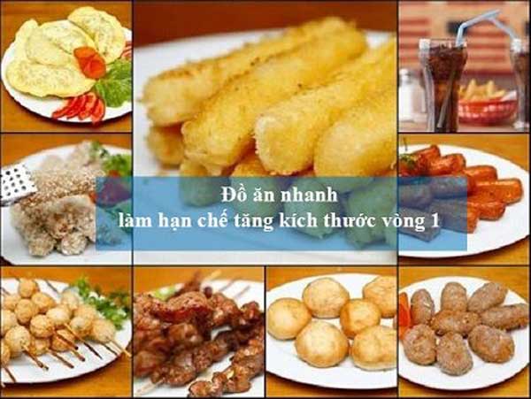 Đồ ăn nhanh & muốn làm giảm kích cỡ vòng 1