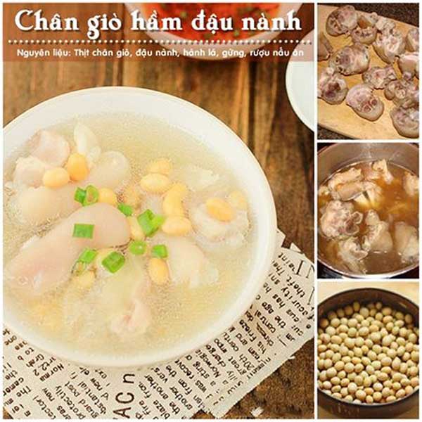Thực đơn tăng vòng 1 bằng chân giò