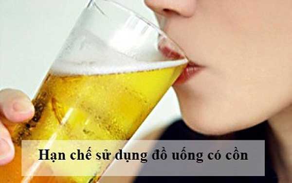 Các chất có cồn làm giảm kích cỡ vòng 1