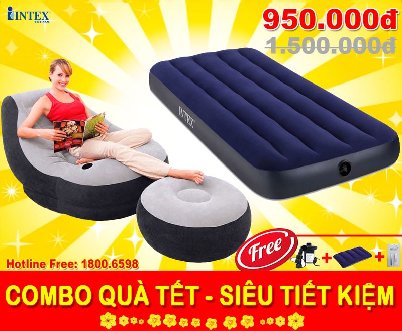 ghế đệm hơi chính hãng INTEX