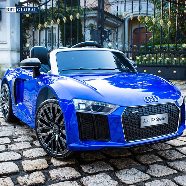 Xe điện cho bé bản quyền AUDI R8 cao cấp màu xanh Audi R8-X