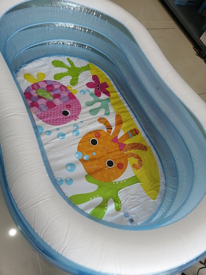 Bể bơi phao mini 3 tầng cho bé hình oval INTEX 57482 - Intex Việt Nam