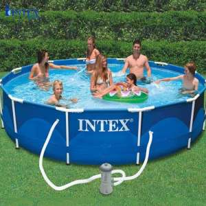 Bể bơi khung kim loại tròn 3m66 có máy lọc nước INTEX 28212
