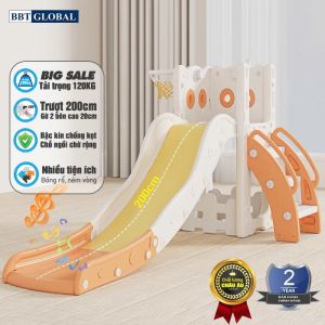 Cầu trượt BBT Global máng dài 2m cỡ lớn tải trọng 120kg BSL410