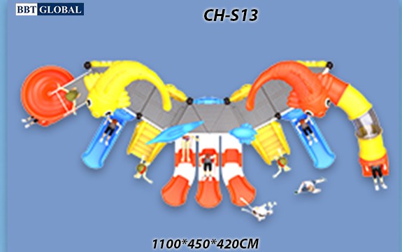Cầu trượt liên hoàn công viên nước SH-S13