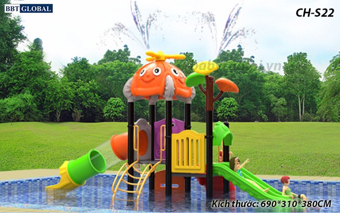 Cầu trượt liên hoàn công viên nước SH-S22
