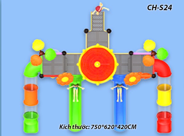 Cầu trượt liên hoàn công viên nước SH-S24
