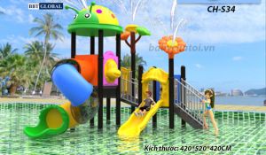 Cầu trượt liên hoàn công viên nước SH-S34