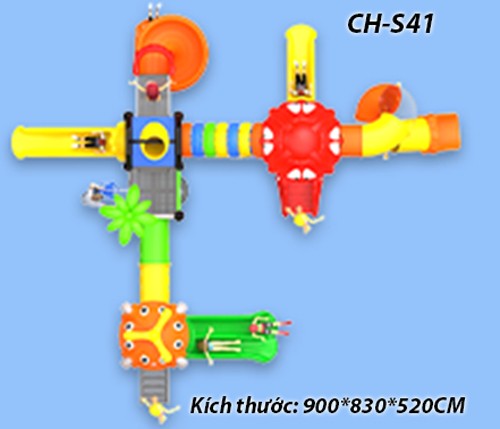 Cầu trượt liên hoàn công viên nước SH-S41