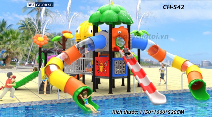 Cầu trượt liên hoàn công viên nước SH-S42