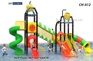 Cầu trượt liên hoàn công viên nước SH-A12
