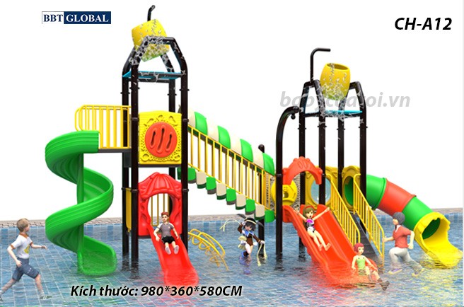 Cầu trượt liên hoàn công viên nước SH-A12