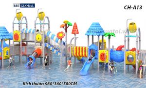 Cầu trượt liên hoàn công viên nước SH-A13