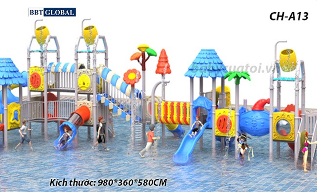 Cầu trượt liên hoàn công viên nước SH-A13