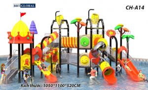 Cầu trượt liên hoàn công viên nước SH-A14