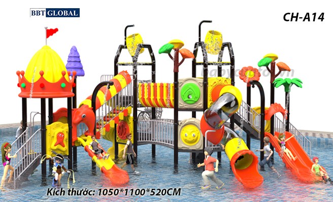 Cầu trượt liên hoàn công viên nước SH-A14