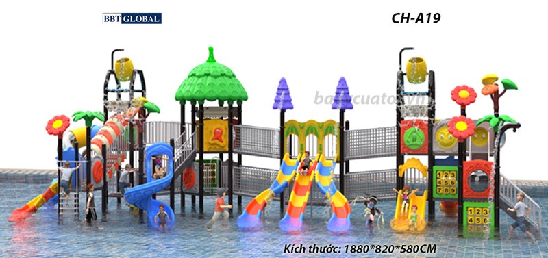 Cầu trượt liên hoàn công viên nước SH-A19