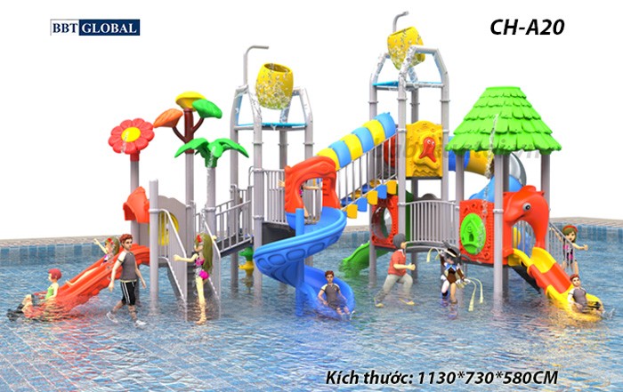 Cầu trượt liên hoàn công viên nước SH-A20