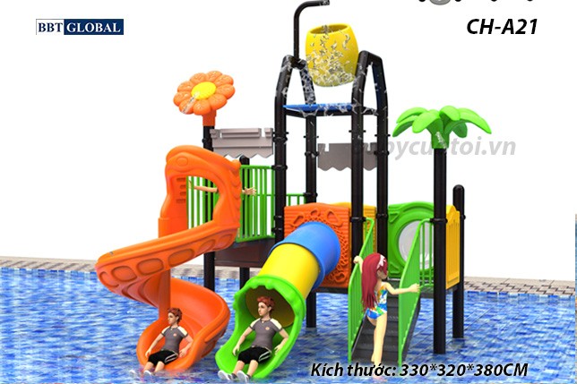 Cầu trượt liên hoàn công viên nước SH-A21