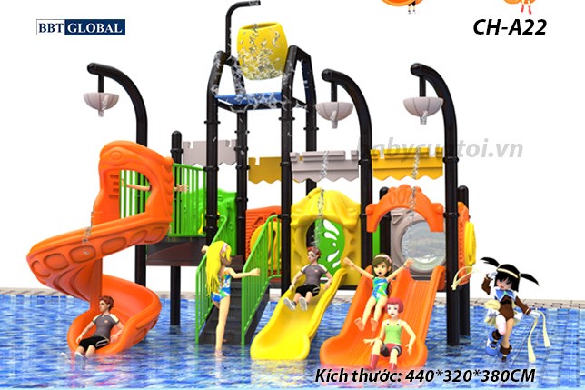 Cầu trượt liên hoàn công viên nước SH-A22