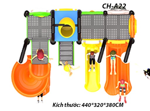 Cầu trượt liên hoàn công viên nước SH-A22