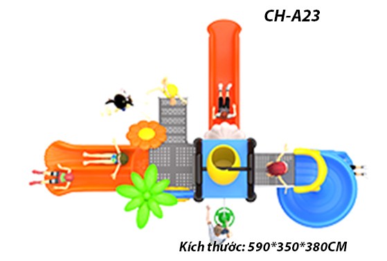 Cầu trượt liên hoàn công viên nước SH-A23