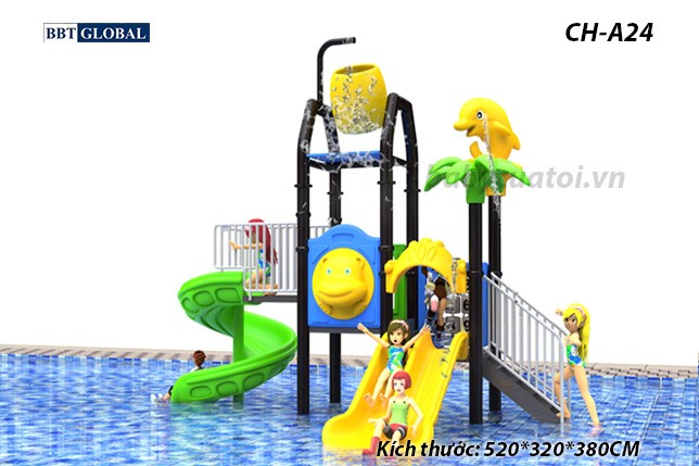Cầu trượt liên hoàn công viên nước SH-A24