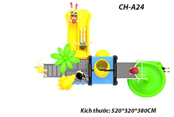 Cầu trượt liên hoàn công viên nước SH-A24