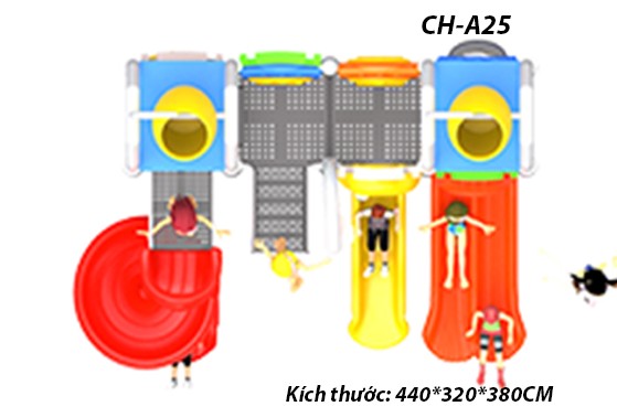 Cầu trượt liên hoàn công viên nước SH-A25