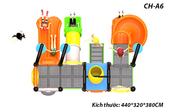 Cầu trượt liên hoàn công viên nước SH-A6