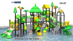 Cầu trượt liên hoàn công viên nước SH-A7