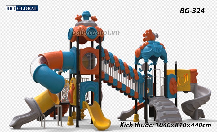 Cầu trượt liên hoàn cao cấp nhập khẩu BG-324