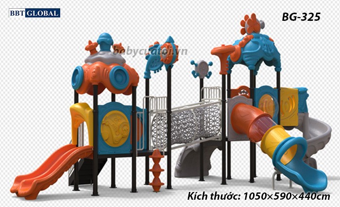 Cầu trượt liên hoàn cao cấp nhập khẩu BG-325