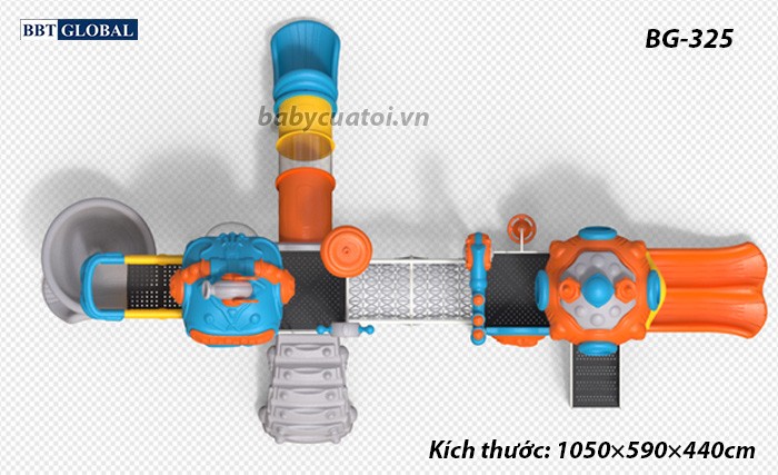 Cầu trượt liên hoàn cao cấp nhập khẩu BG-325