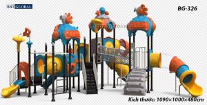 Cầu trượt liên hoàn cao cấp nhập khẩu BG-326