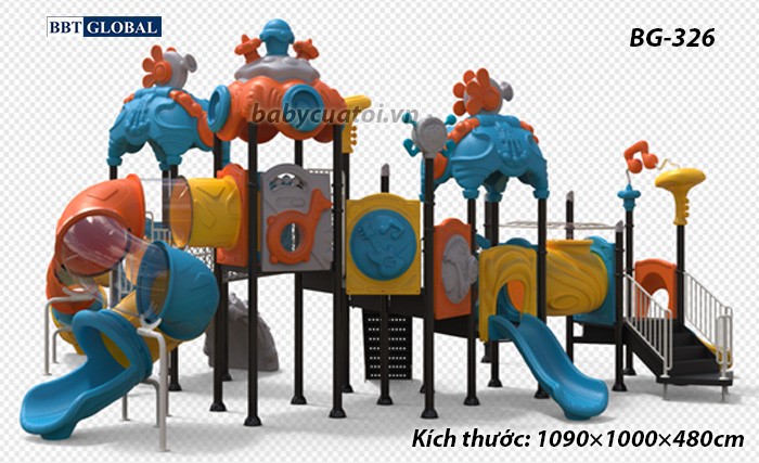 Cầu trượt liên hoàn cao cấp nhập khẩu BG-326