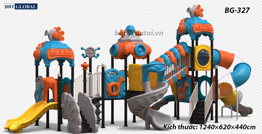 Cầu trượt liên hoàn cao cấp nhập khẩu BG-327