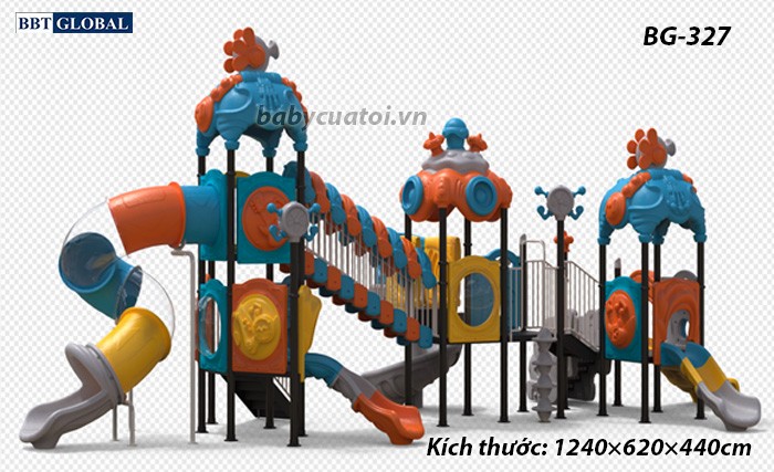 Cầu trượt liên hoàn cao cấp nhập khẩu BG-327
