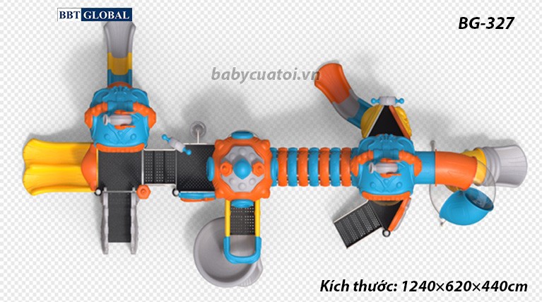 Cầu trượt liên hoàn cao cấp nhập khẩu BG-327