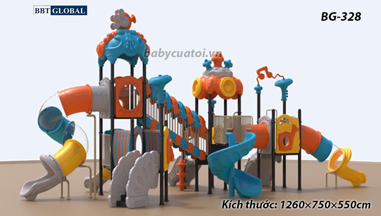 Cầu trượt liên hoàn cao cấp nhập khẩu BG-328