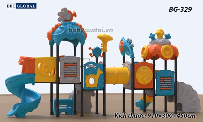 Cầu trượt liên hoàn cao cấp nhập khẩu BG-329