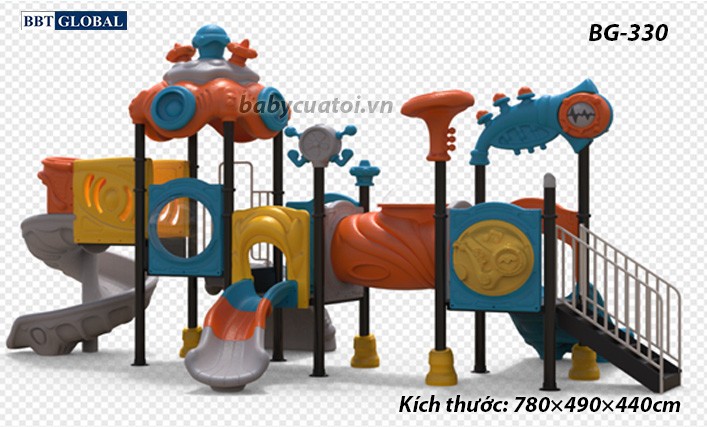 Cầu trượt liên hoàn cao cấp nhập khẩu BG-330