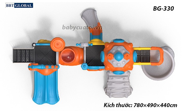 Cầu trượt liên hoàn cao cấp nhập khẩu BG-330