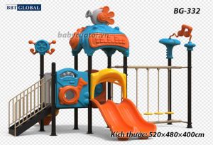 Cầu trượt liên hoàn cao cấp nhập khẩu BG-332