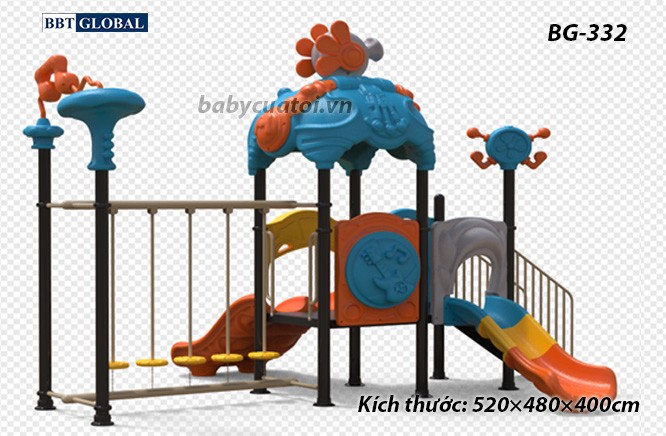 Cầu trượt liên hoàn cao cấp nhập khẩu BG-332