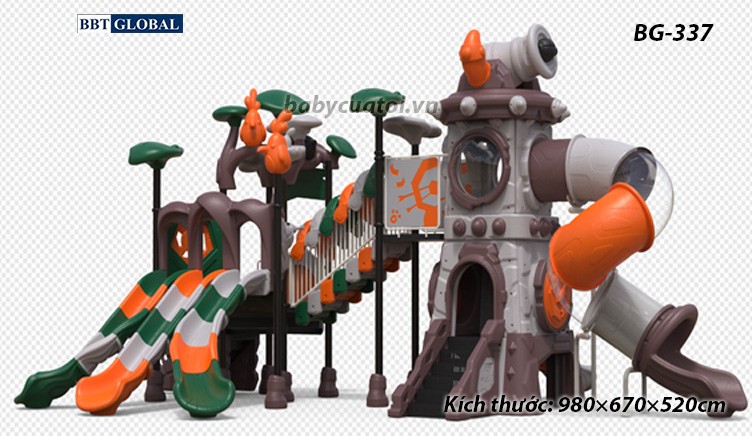 Cầu trượt liên hoàn cao cấp nhập khẩu BG-337