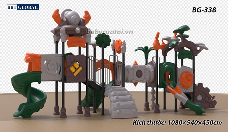 Cầu trượt liên hoàn cao cấp nhập khẩu BG-338