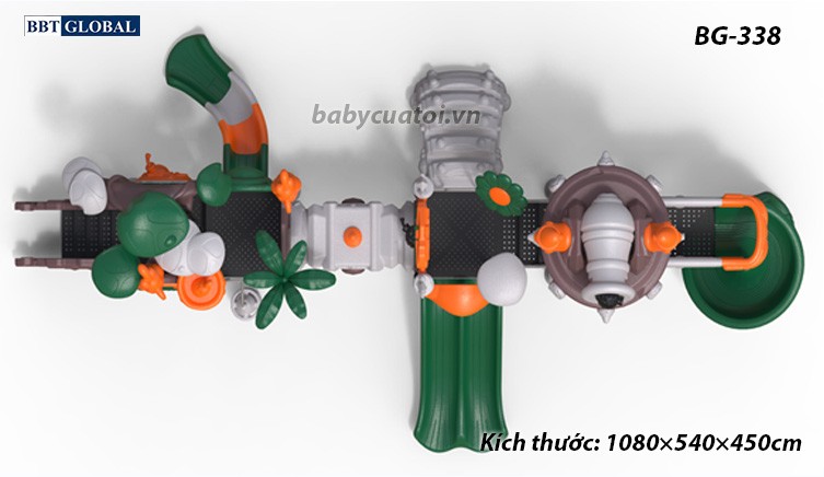 Cầu trượt liên hoàn cao cấp nhập khẩu BG-338