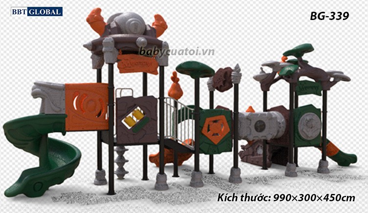 Cầu trượt liên hoàn cao cấp nhập khẩu BG-339