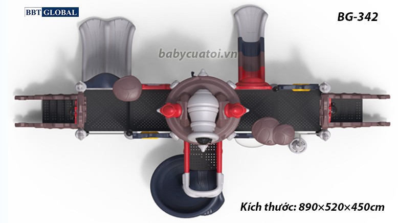 Cầu trượt liên hoàn cao cấp nhập khẩu BG-342
